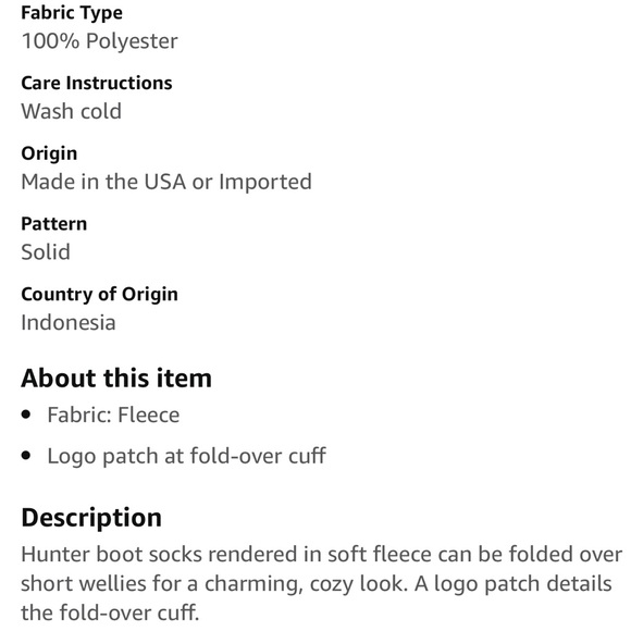 Size ML Hunter boot yellow fleece liners - never worn! - Picture 2 of 2